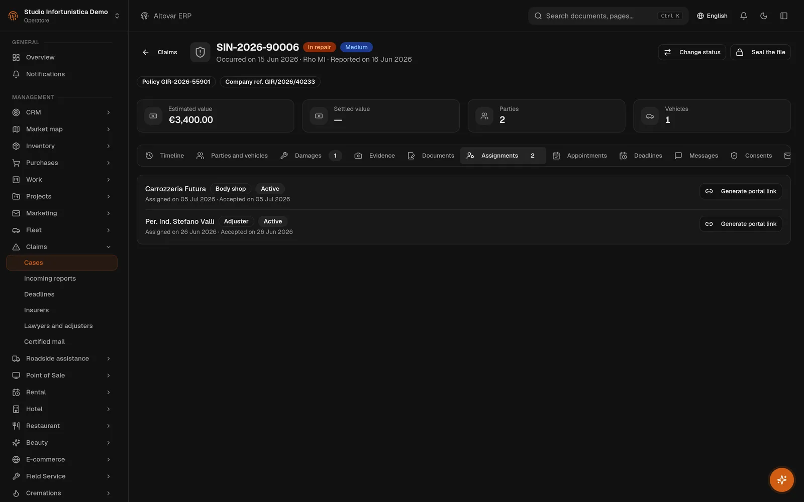 ASSIGNMENTS AND PORTAL LINKS