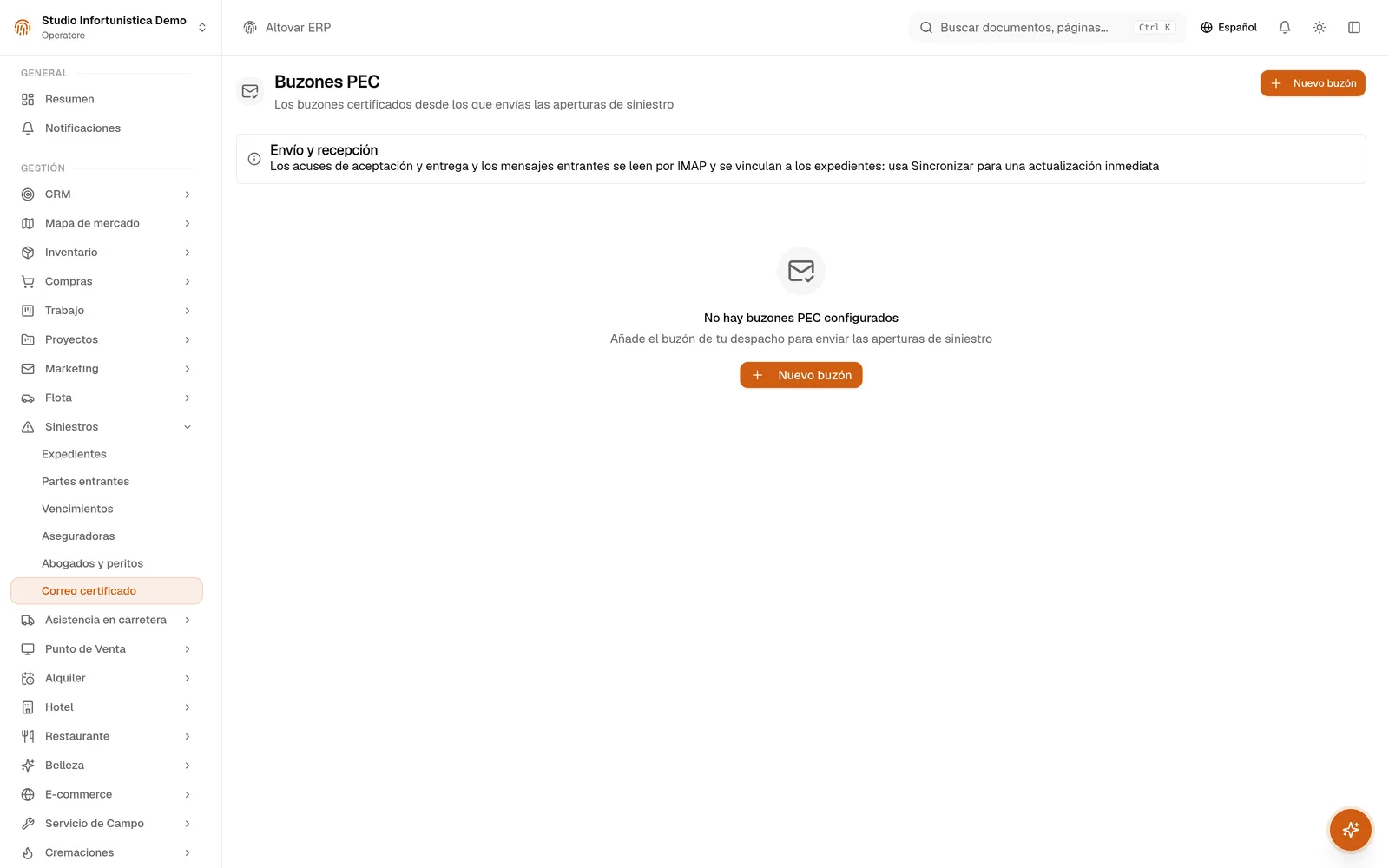 BUZONES CERTIFICADOS